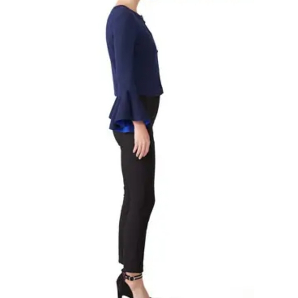 Milly Contrast Draped Sleeve Cardigan size S - Picture 3 of 4